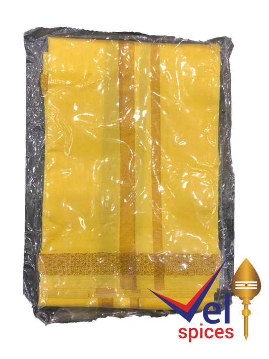 Small Dhoti (Cloth) Yellow 70cm