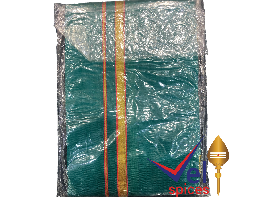 Small Dhoti (Cloth) Dark Green (Teal) 70cm