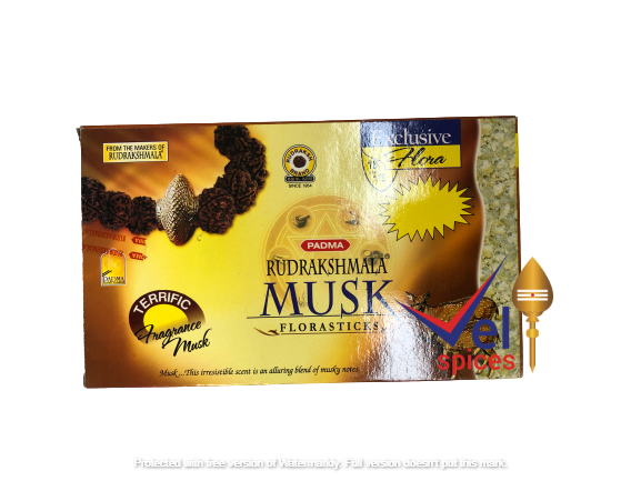 Rudrakshmala Musk Florasticks Value Pack (12 Packs)