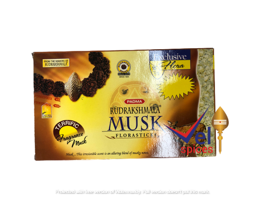 Rudrakshmala Musk Florasticks Value Pack (12 Packs)