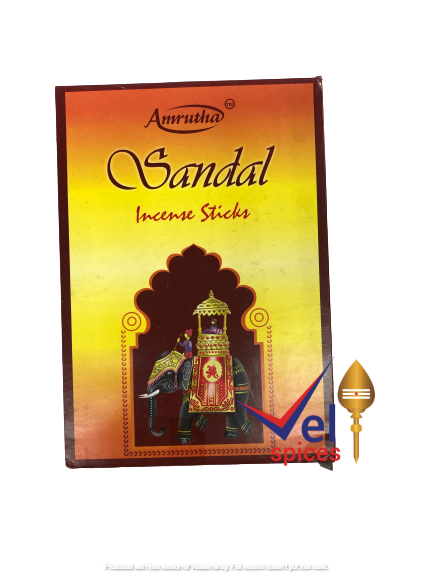 Amrutha Sandal Incense Sticks Value Pack (12 Packs)