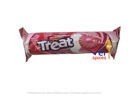 Britannia Treat Strawberry Biscuits 64G