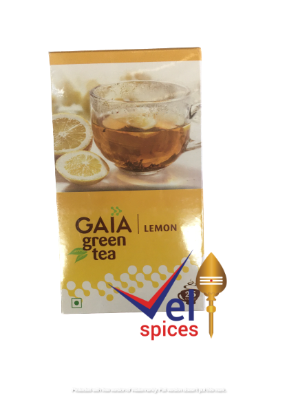 Gaia Green Tea Lemon 25 Bags