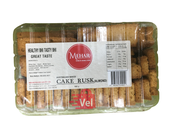 Mehar Cake Rusk Almond