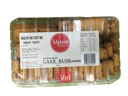 Mehar Cake Rusk Almond