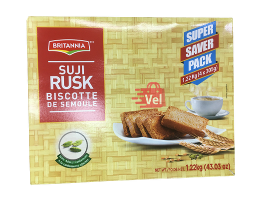 Britannia Suji Rusk Value Pack 1.2Kg