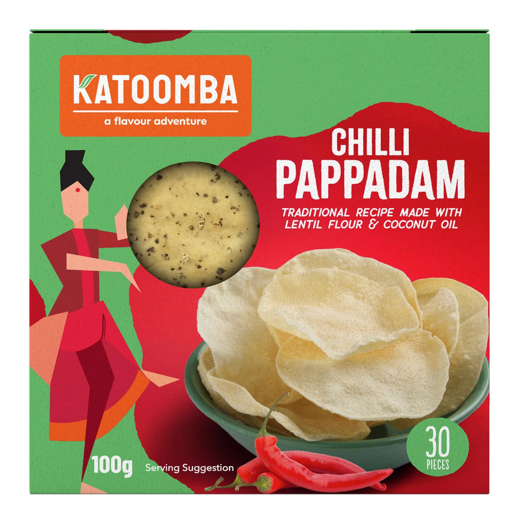 Katoomba Chilli Pappadam 100G