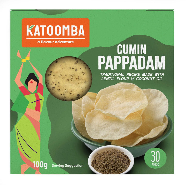 Katoomba Cumin Pappadam 100G