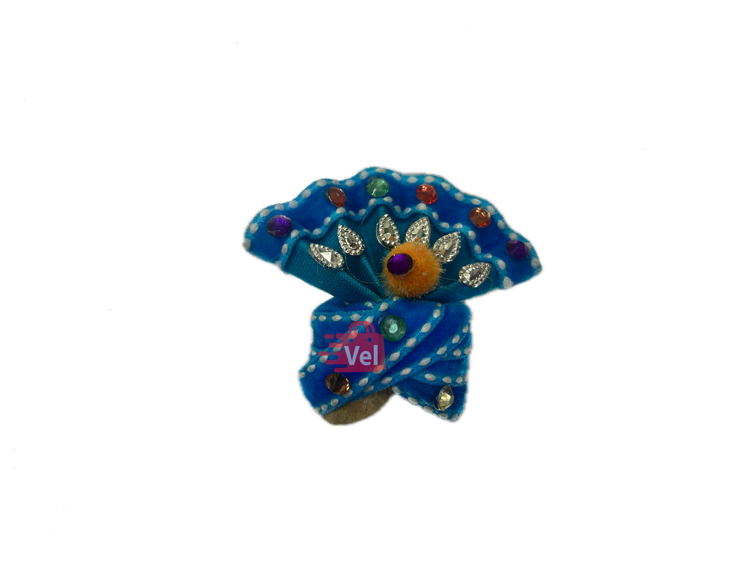 Krishna hat small blue