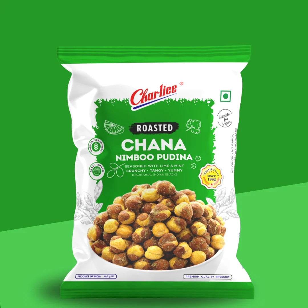 Charliee Roasted Nimboo Pudina Chana 150G