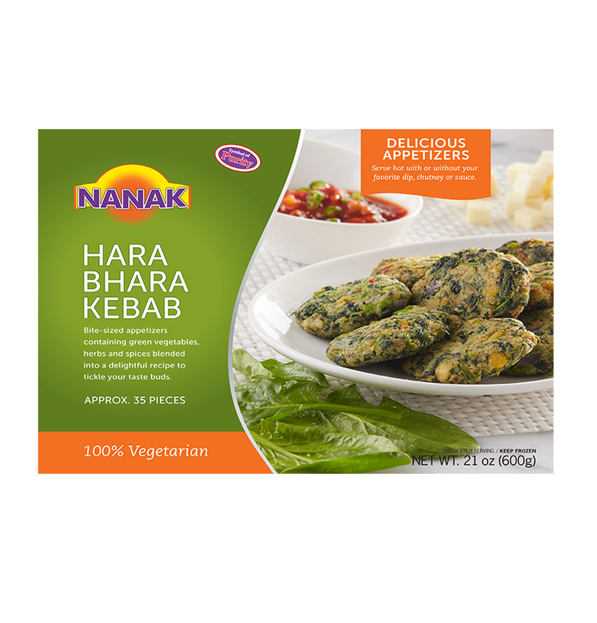 Nanak Hara Bhara Kebab 600G Frozen