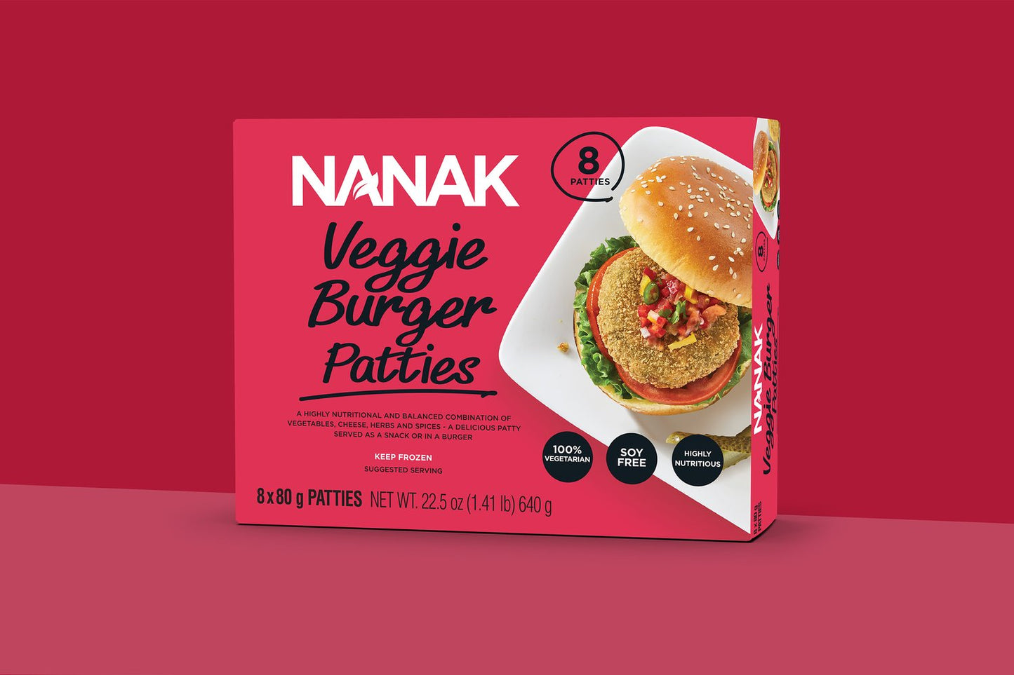 Nanak Veggie Bugger Patties 640g