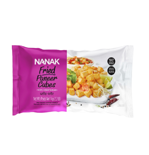 Nanank Fried Paneer Cubes 1kg Frozen