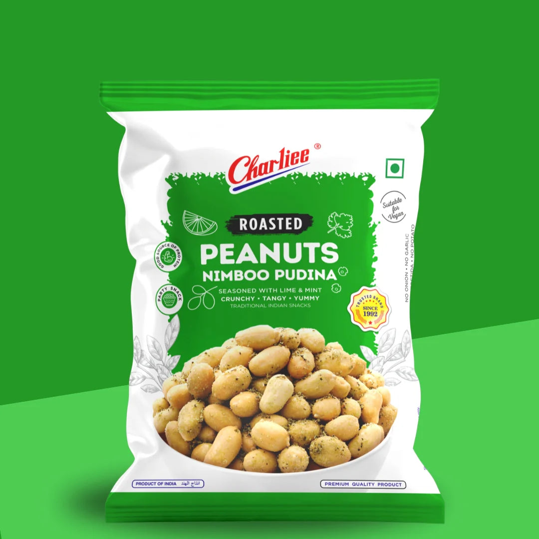 Charliee Roasted Nimboo Pudina Peanuts 140g