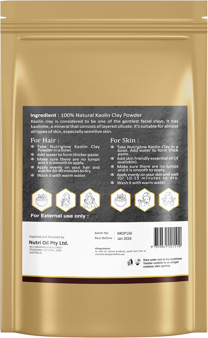 Nutri Glow Kaolin Clay 100G