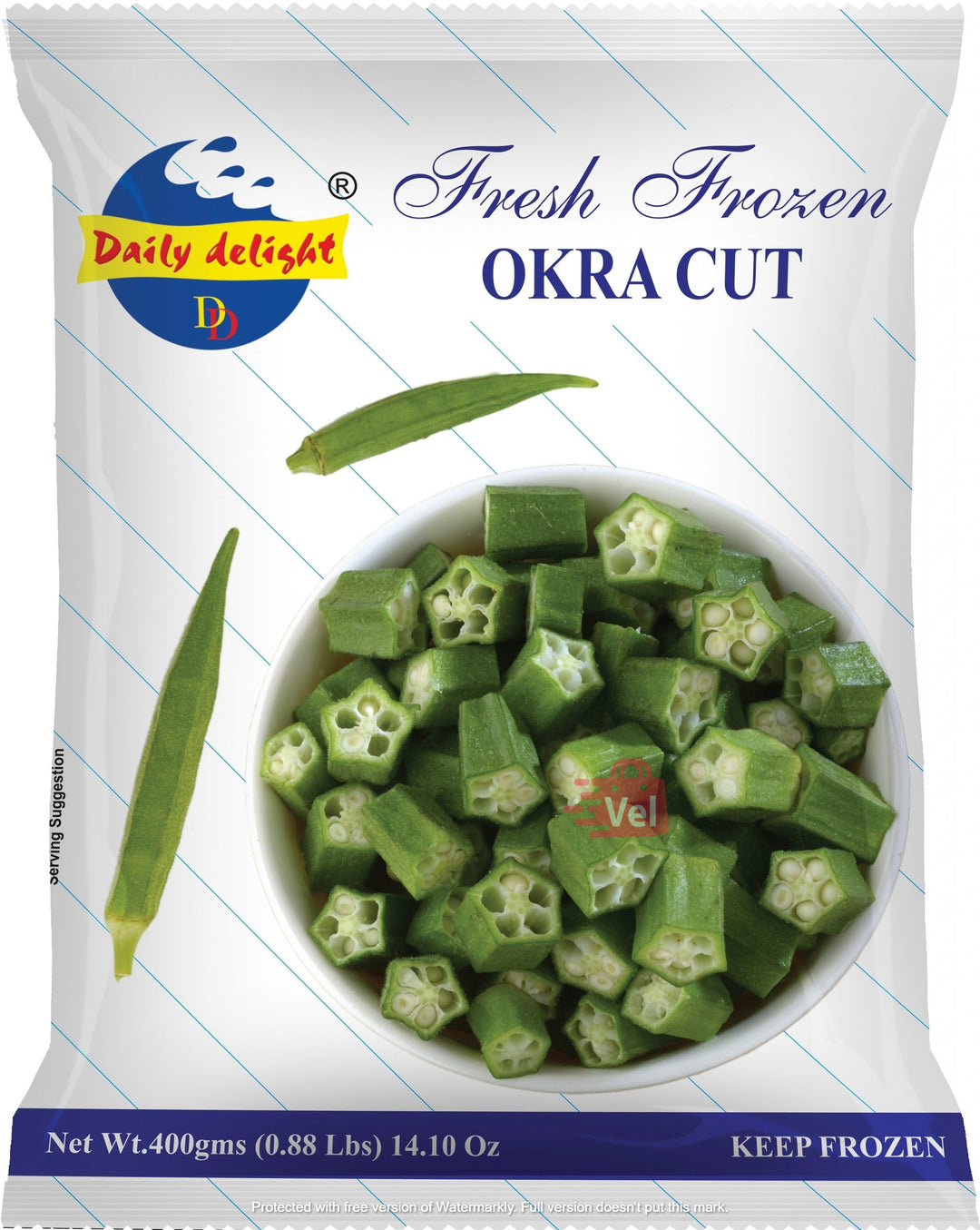 Daily Delight Okra Cut 400G Frozen