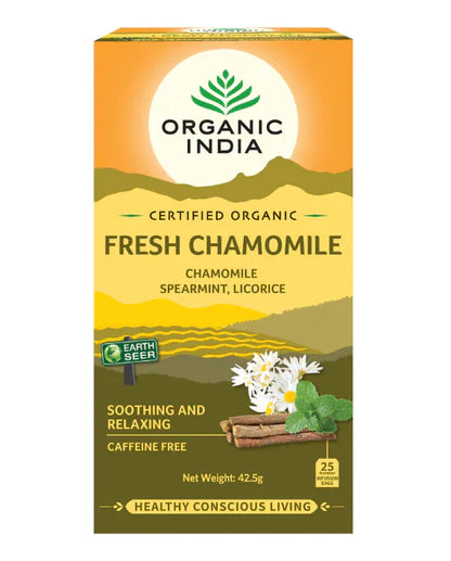 Organic India Fresh Chamomile Tea 25Bags