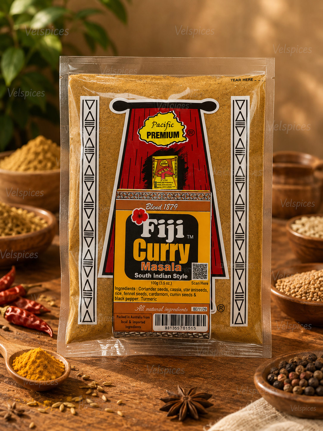 Pacific Premium Fiji Curry Masala South Indian Style 100g