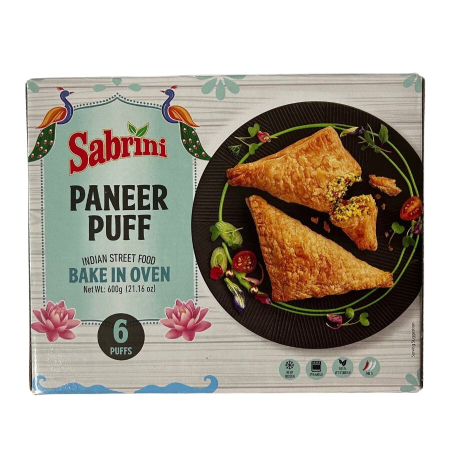 Sabrini Paneer Puff 600G  Frozen