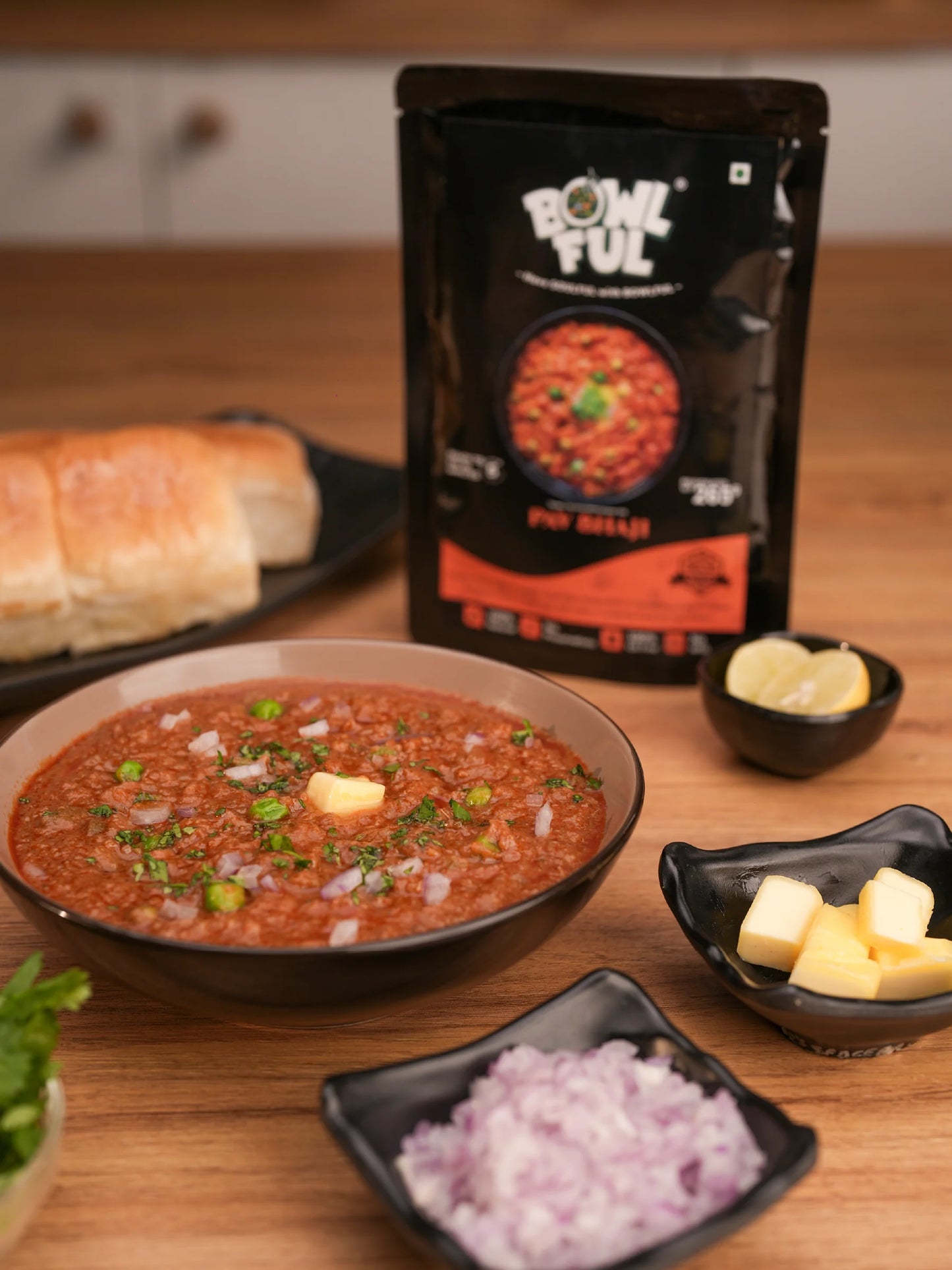 Bowl Ful Pav Bhaji 55G (Vegetarian)
