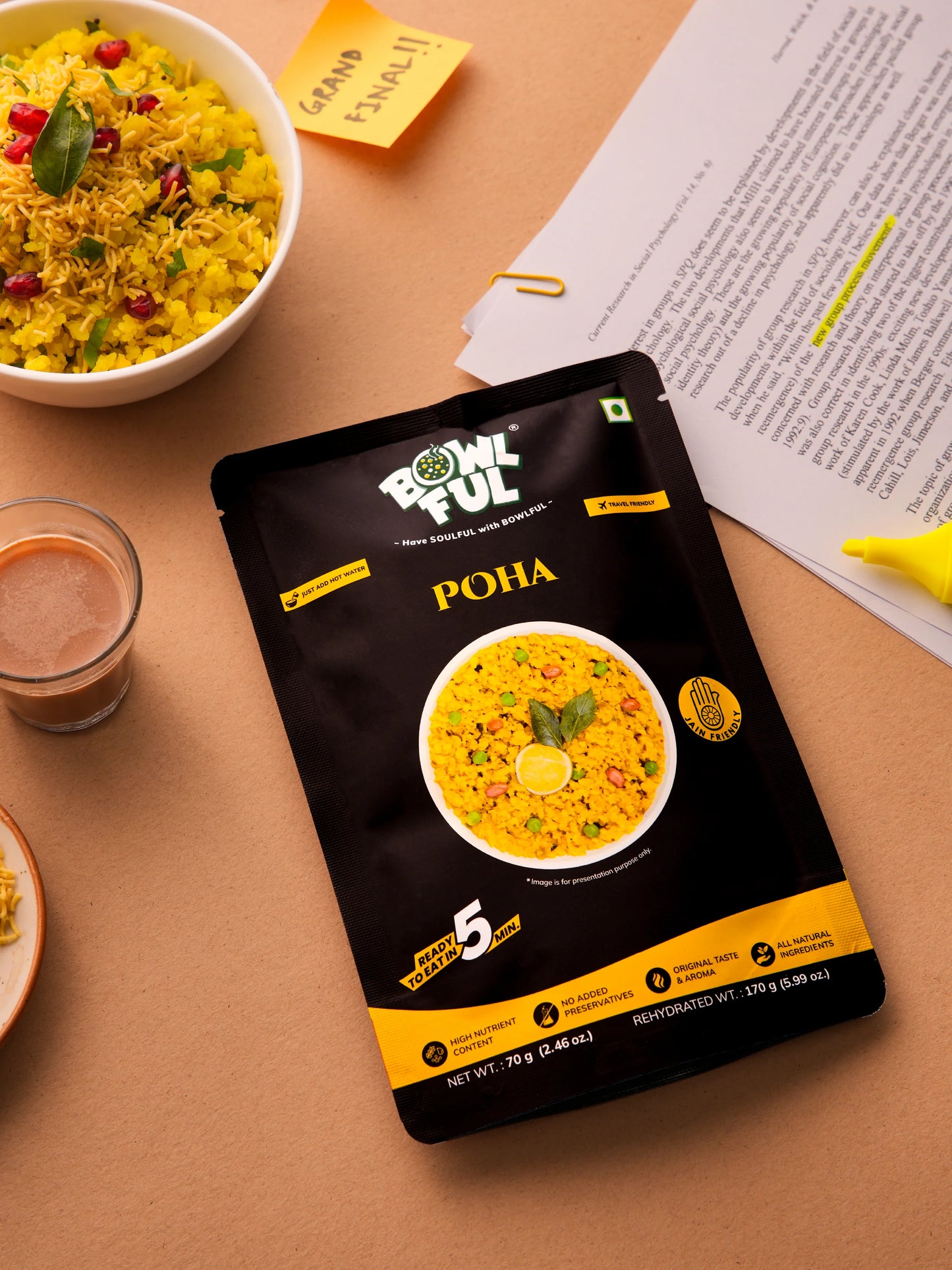 Bowl Ful Poha 70G (Vegetarian)