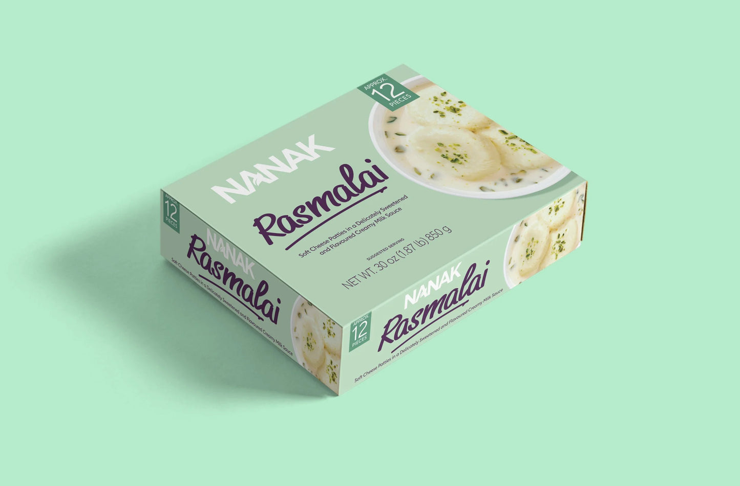 Nanak Pista Rasmalai 850g Frozen