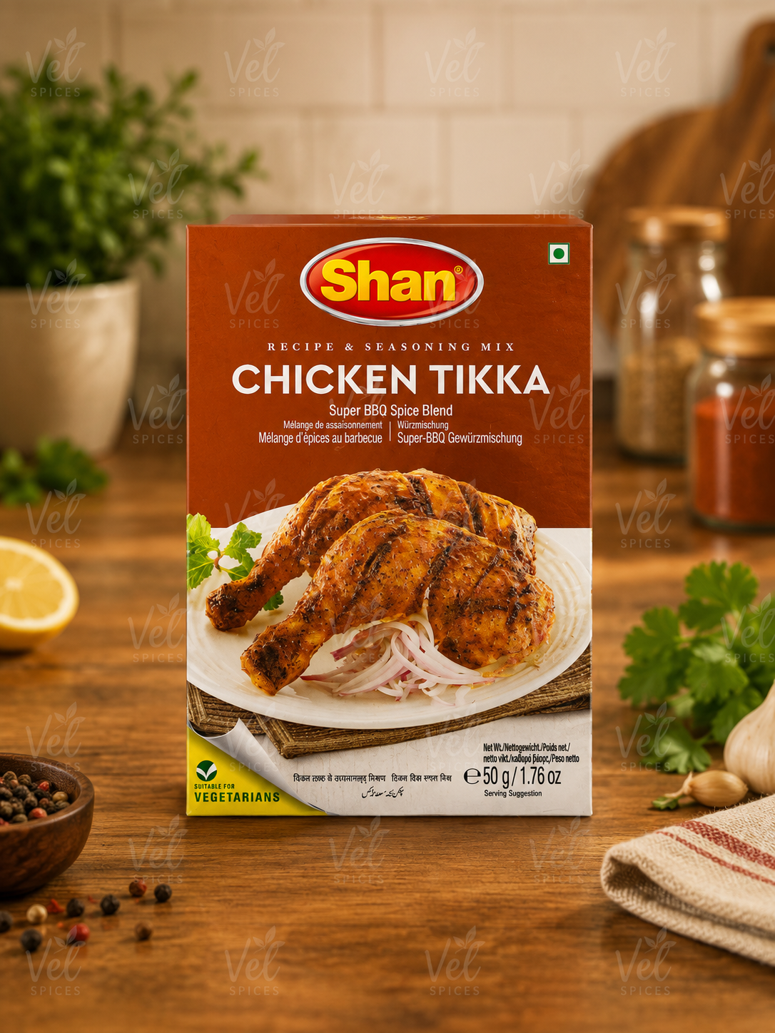 Shan Recipe & Seasoning Mix Chicken Tikka BBQ Spice Blend 50g