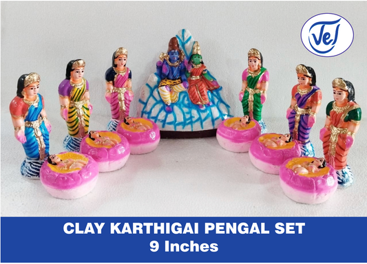 Kollu Dolls Karthigai Pengal Set 9Inch