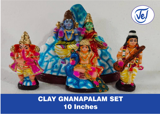 Kollu Dolls Niyanapalam/ Gnanapalam / Gnanapazham Set 10 Inch Clay