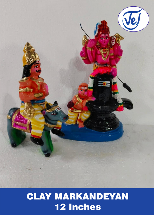 Kollu Golu Bommai Markandeya Set 12 Inch Clay Dolls