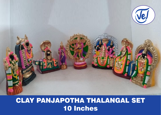 Kolu Dolls Pancha Bhoota Sthalangal Set 10 Inch Clay