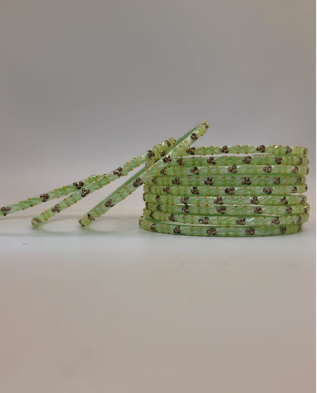 Glass Pista Bangles (multiple sizes available)