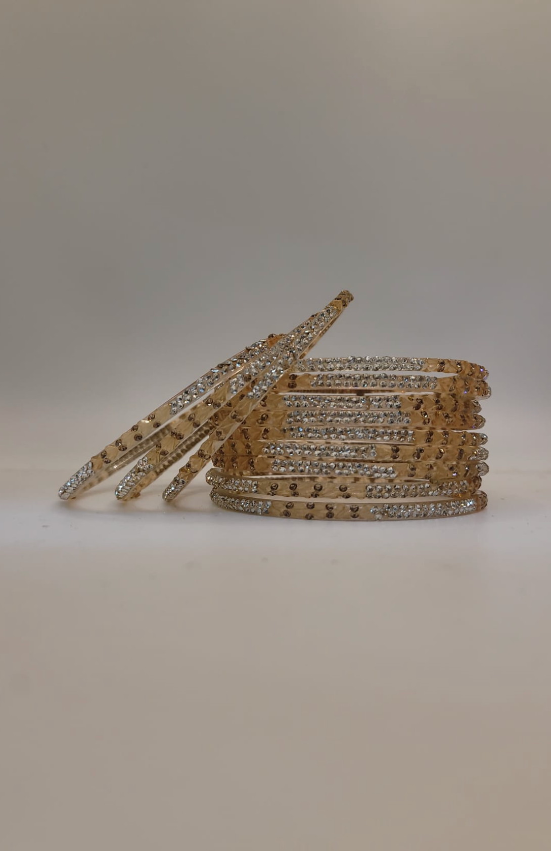 Glass Peach Bangles (multiple sizes available)