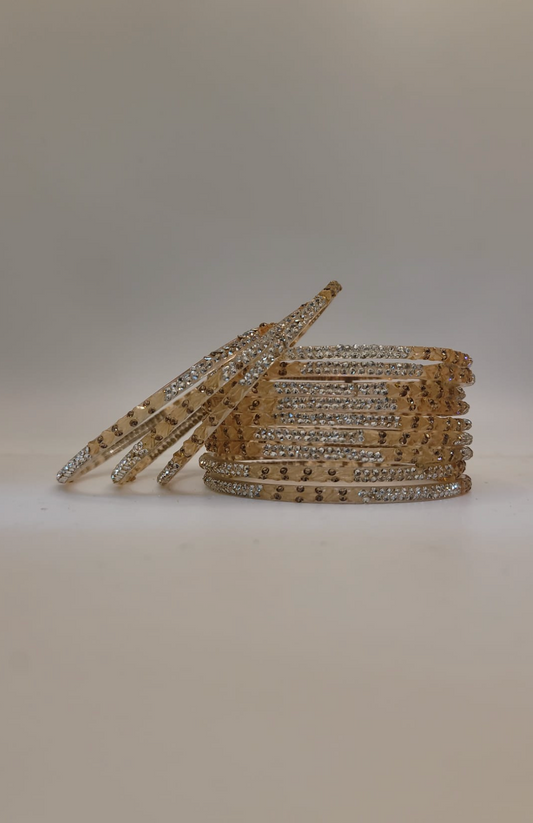 Glass Peach Bangles (multiple sizes available)