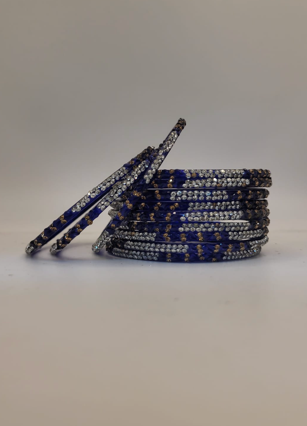 Glass Blue Bangles (multiple sizes available)