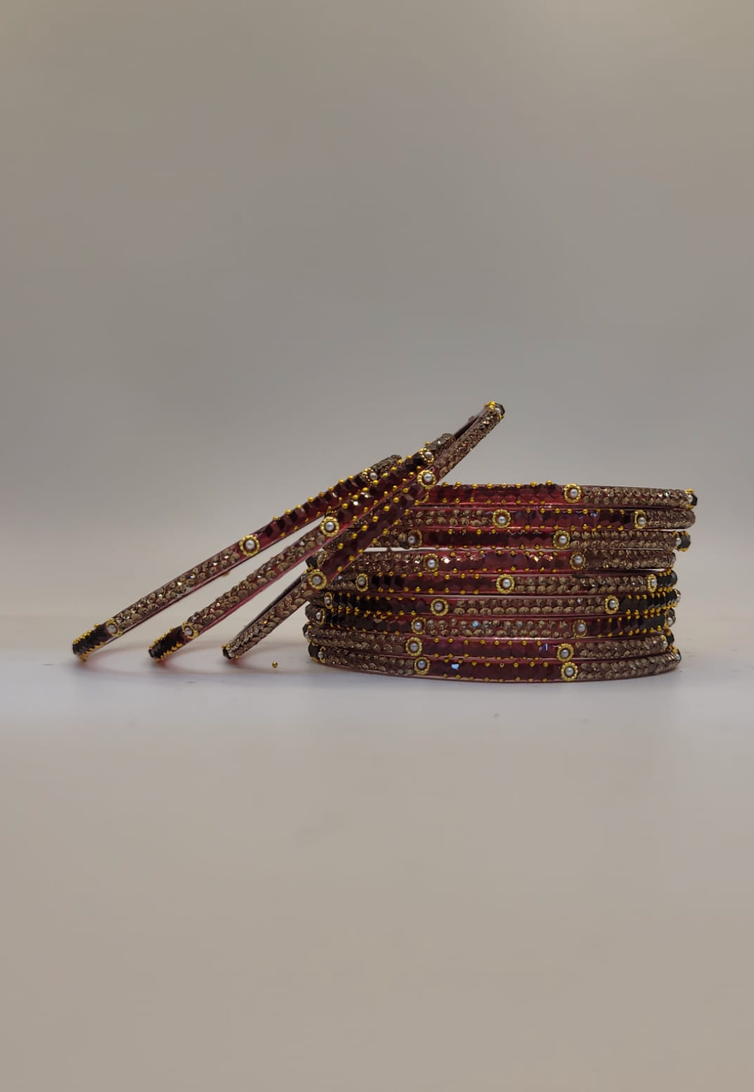 Glass Red Bangles (multiple sizes available)