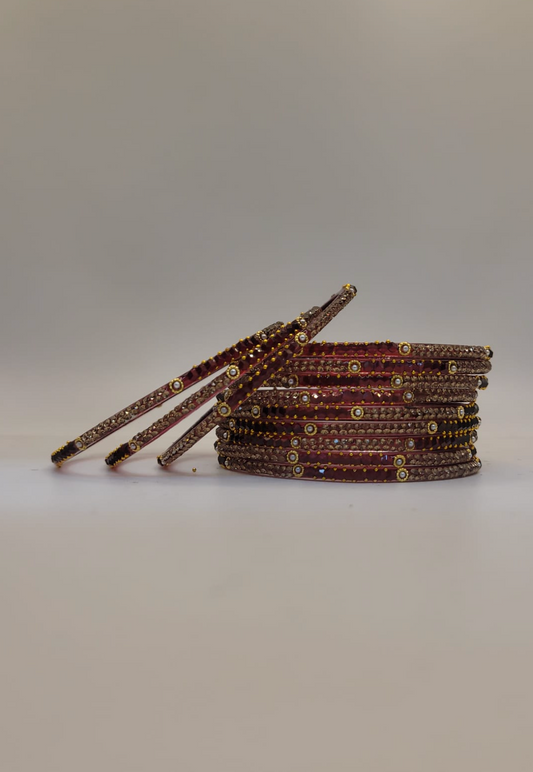 Glass Red Bangles (multiple sizes available)