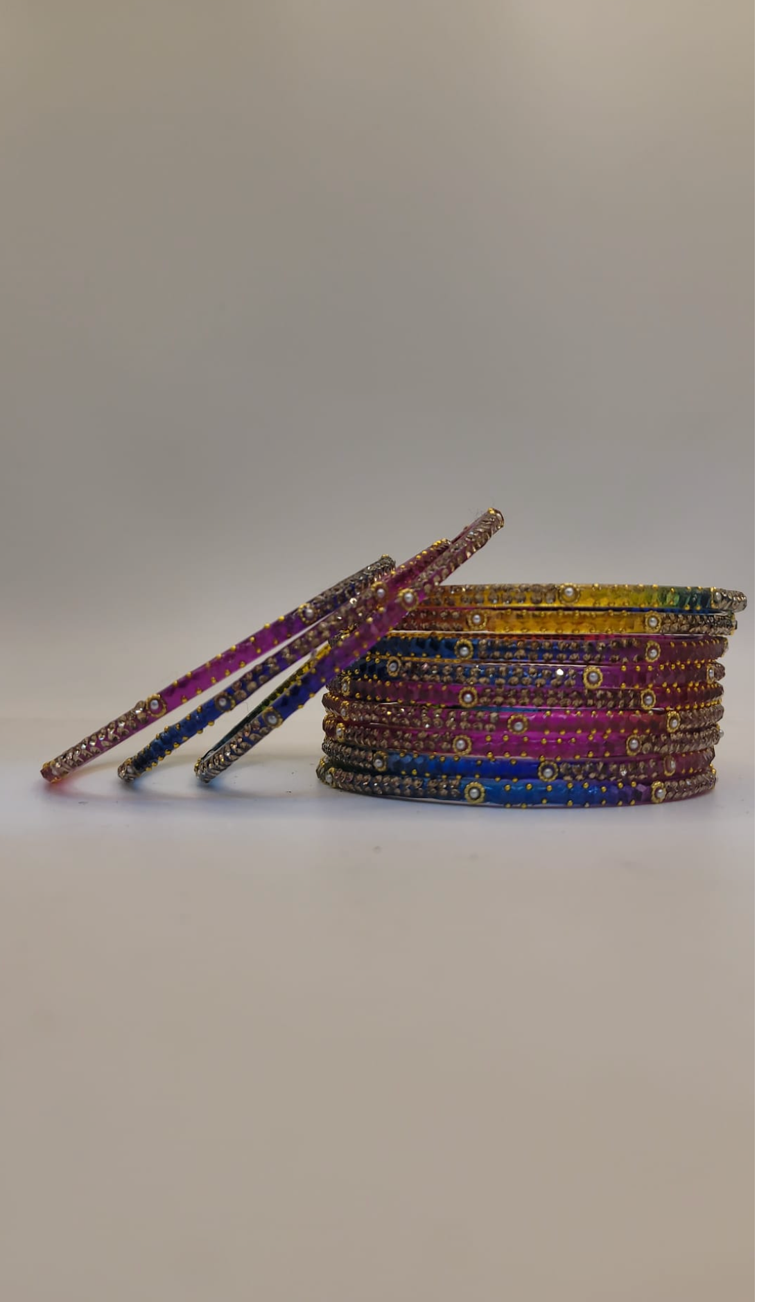 Glass Multicoloured Bangles (multiple sizes available)