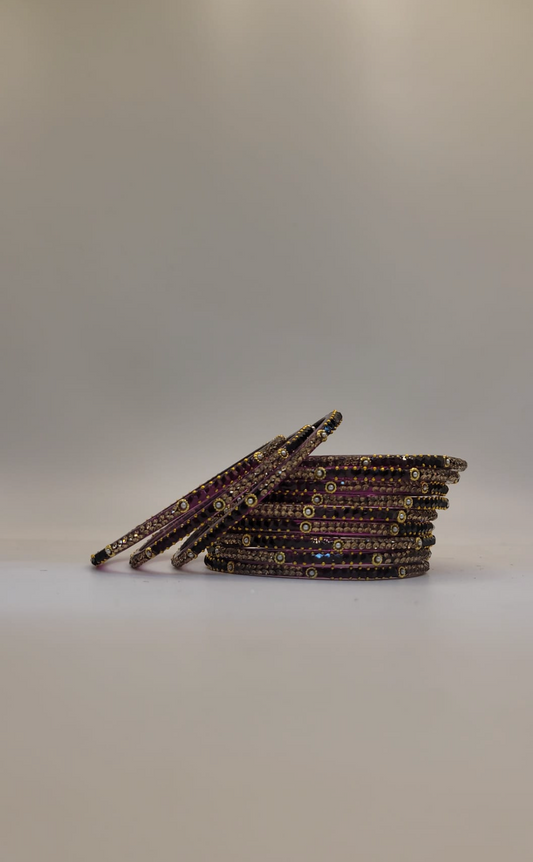 Glass Wine Red Bangles (multiple sizes available)