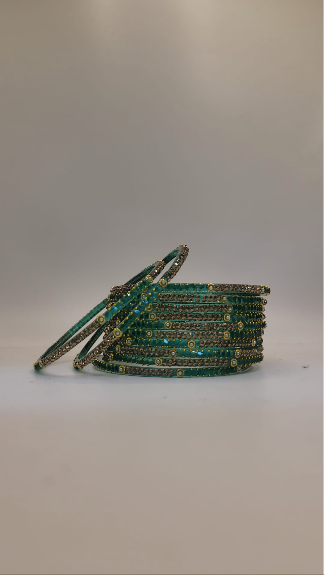 Glass Radium Green Bangles (multiple sizes available)