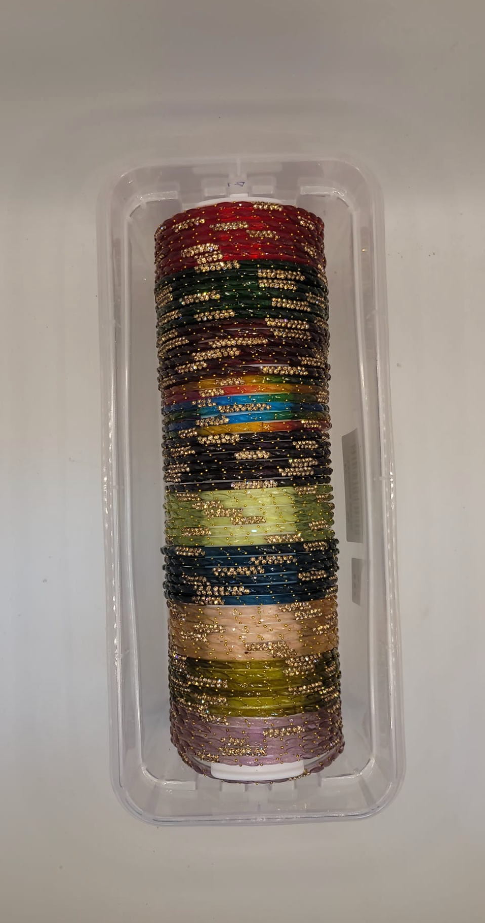 Glass Assorted Bangles  (60bangles total)