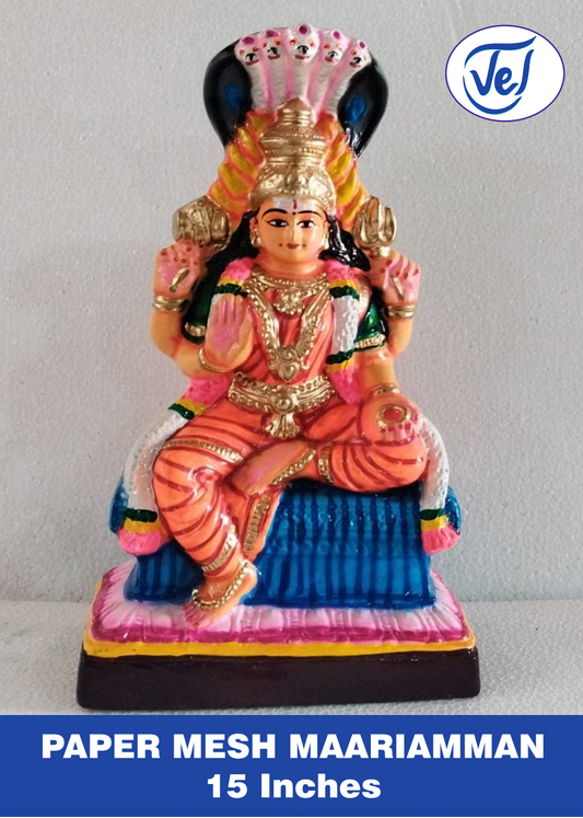 Kolu Dolls Mariamman (Goddess Mariamman) 15 Inch Paper Mache