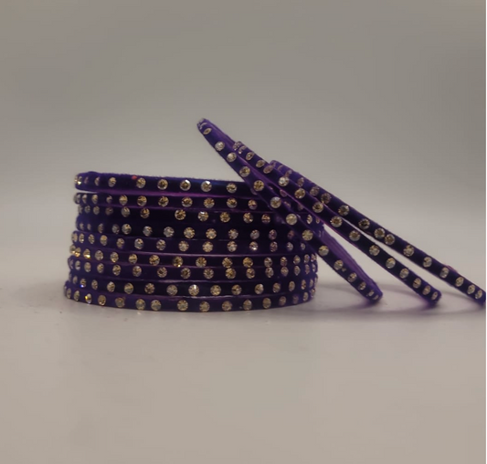Purple Gemstone Bangles
