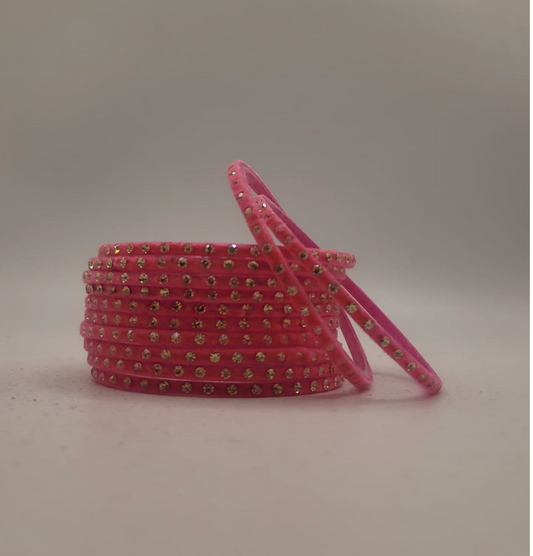 Pink Gemstone Bangles
