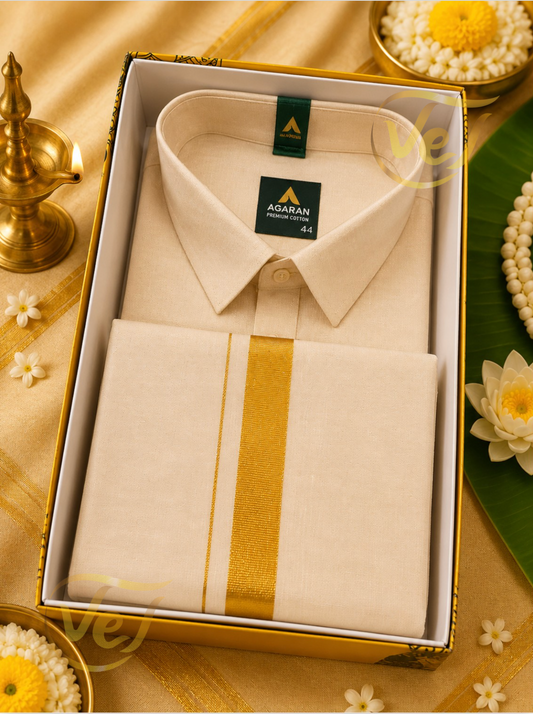 Agaran Shirt and Dhoti Set (Multiple Colours and Sizes available)