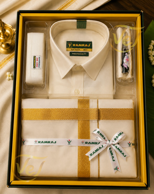 Ramraj Parinayam Dhoti, Towel Shirt Set
