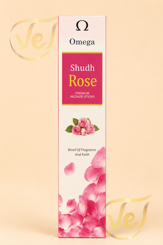 Omega Fresh Rose Incense Sticks Pack 15G
