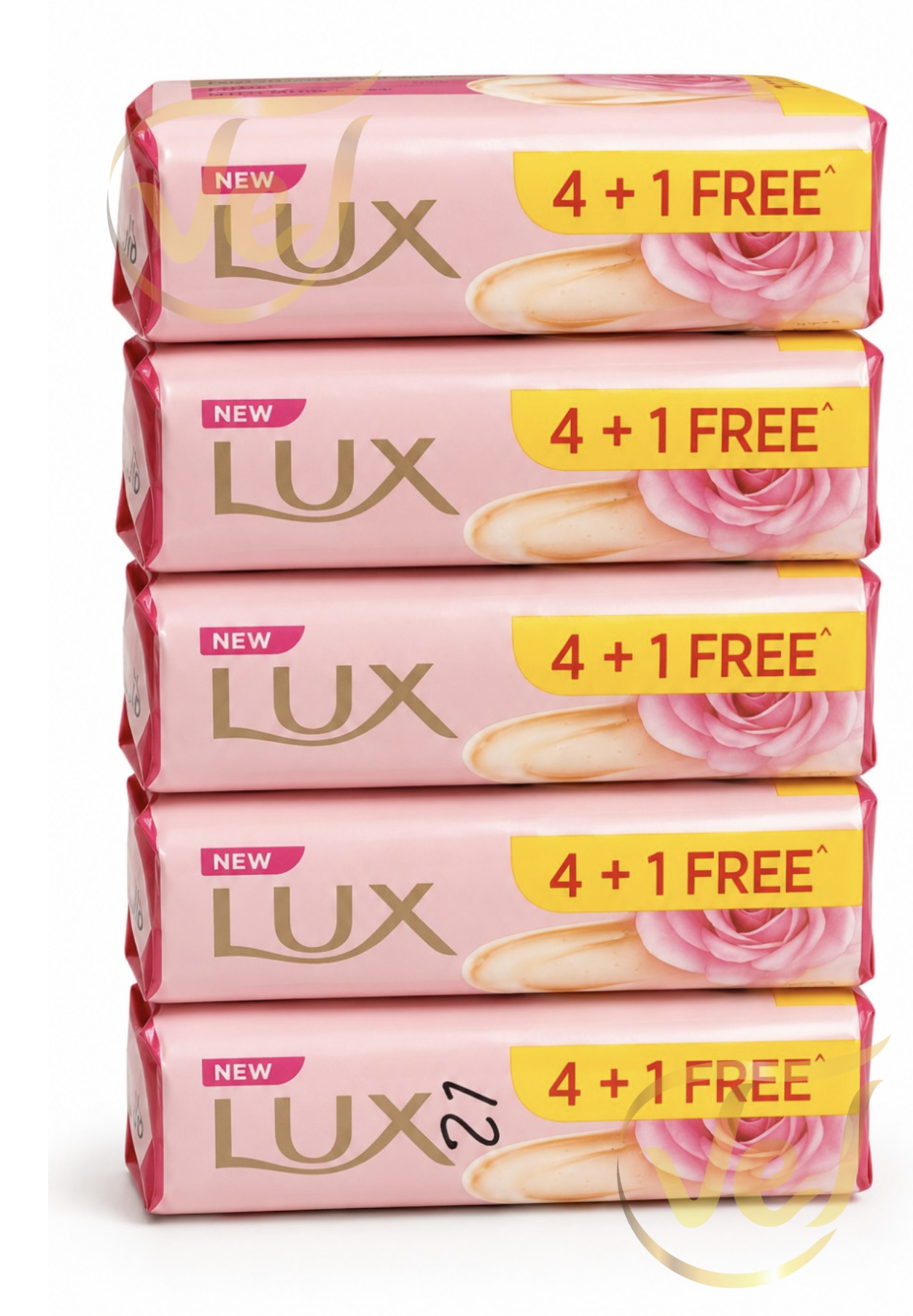 Lux Radiant Glow Rose 4 + 1 Free Soap