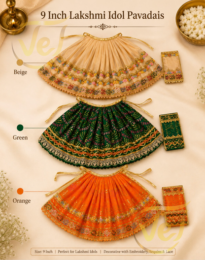 Lakshmi Pavadai 9 Inches (Multiple Colours Available)