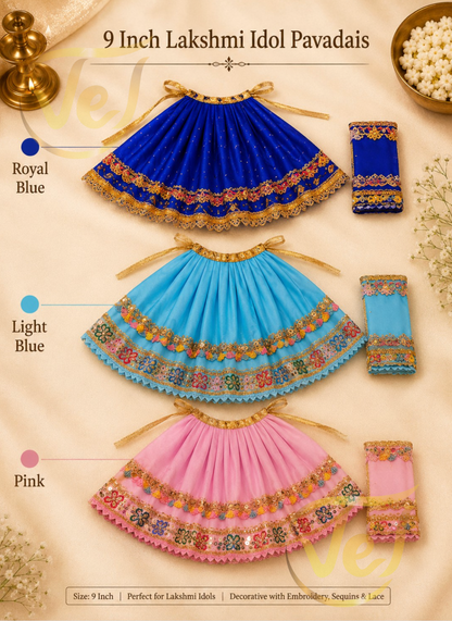 Lakshmi Pavadai 9 Inches (Multiple Colours Available)
